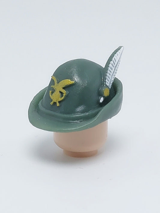 Alpine officer's hat – Royal Army | UV Printed 3D Resin Minifigure Accessory