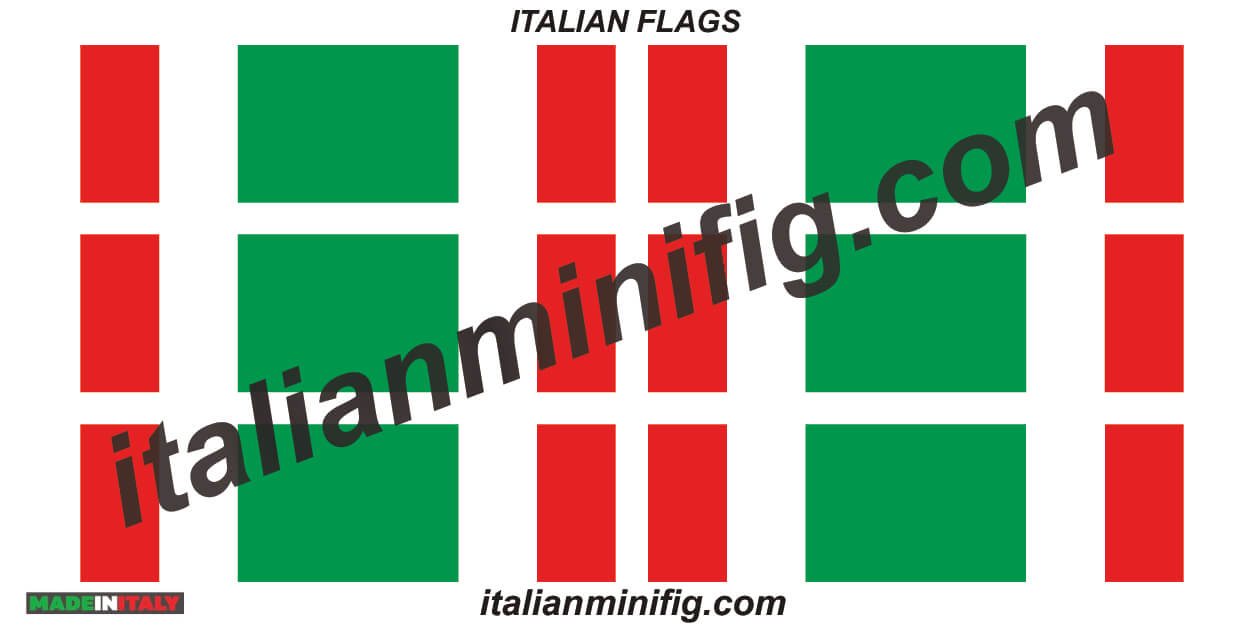6 historical Italian flags