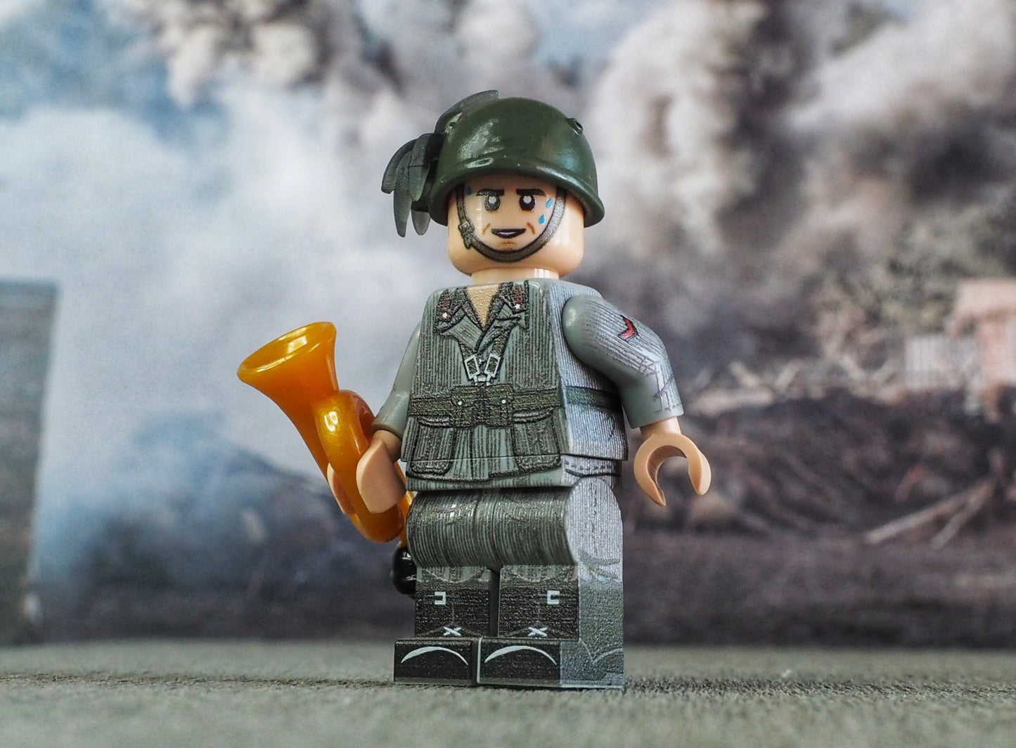 Bugler Italian infantryman cyclist ww2