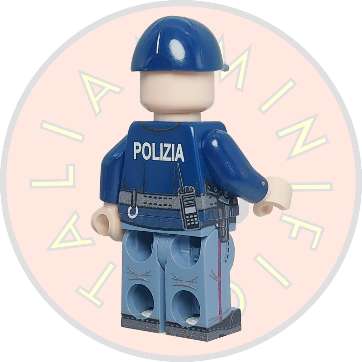 Agenti di polizia italiani (uomo e donna) – minifigure premium  – Polizia italiana moderna – Edizione limitata per collezionisti