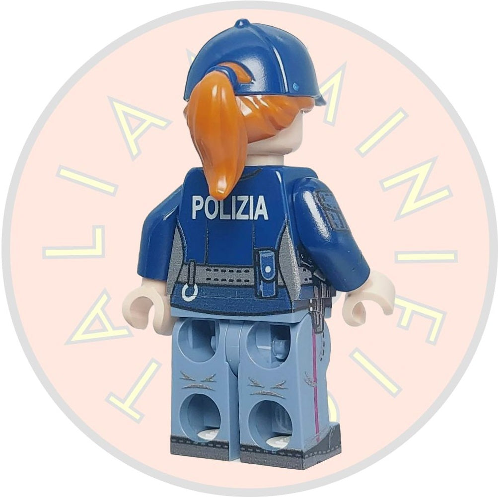 Agenti di polizia italiani (uomo e donna) – minifigure premium  – Polizia italiana moderna – Edizione limitata per collezionisti