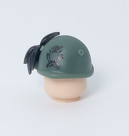 Italian M33 Helmet – Bersaglieri | UV Printed 3D Resin Minifigure Accessory