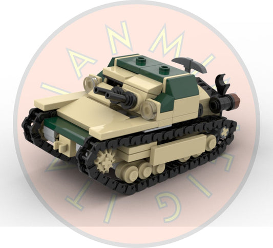 CV 33 Italian Tankette - digital building instructions - PDF + Bricklink XML